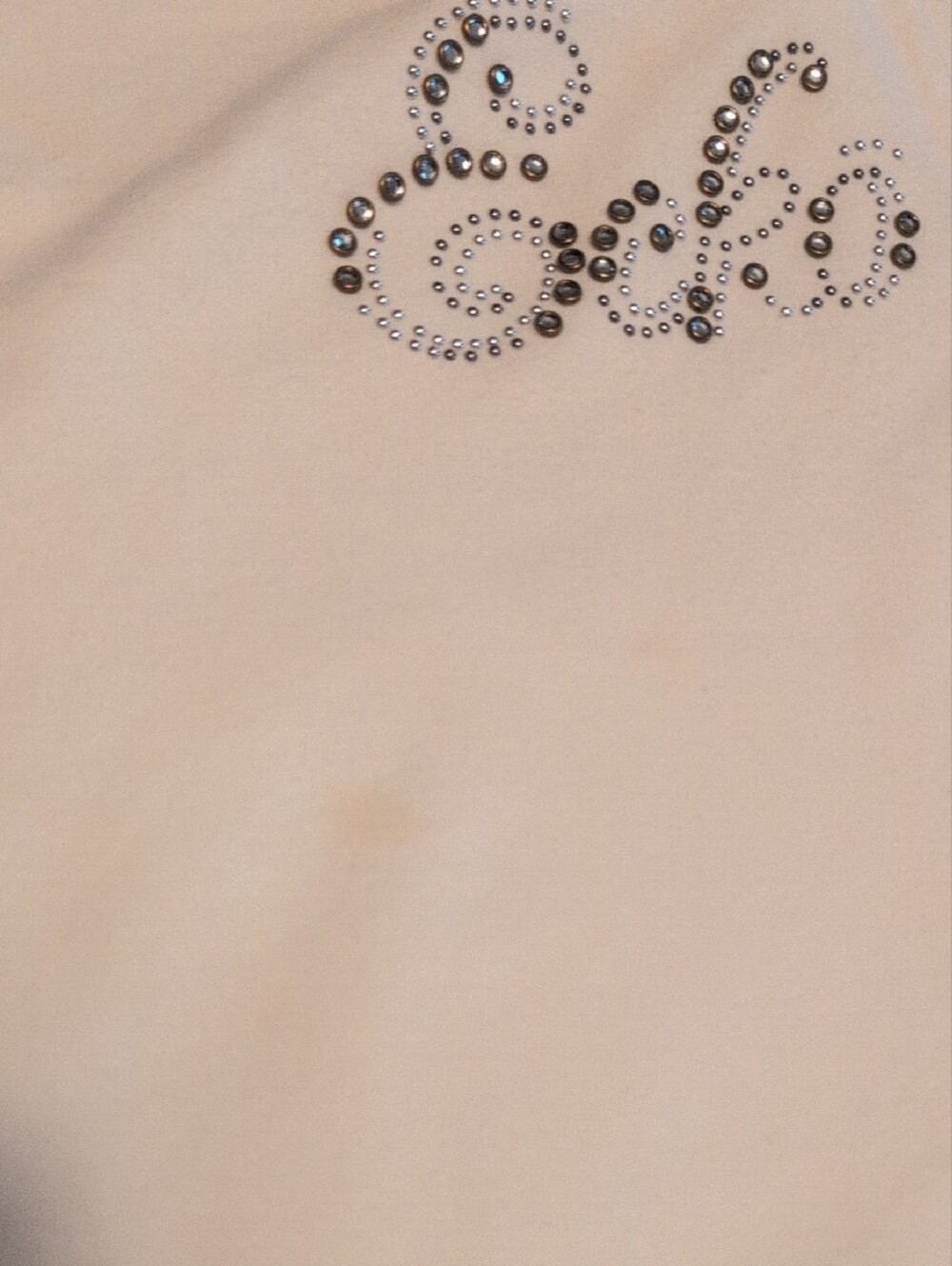 Marc Ecko Cream Sweatpants with Rhinestone Script - Picture 3 of 3